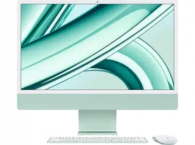 Apple iMac (2023), 24" Retina 4.5K, Chip M3, CPU de 8 núcleos, GPU 10 GB RAM, 256GB SSD, macOS Sonoma, Verde