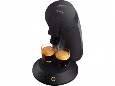 Cafetera de cápsulas - Philips Senseo Original Plus CSA210/61, 220 240 V, 0.7 l, Función 2 tazas, Negro