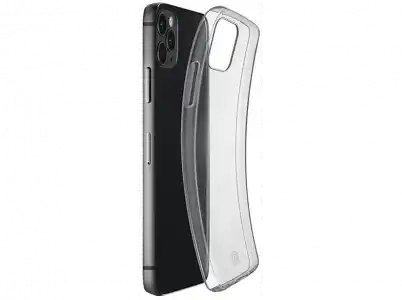 Funda - CellularLine FINECIPH12MAXT, Para iPhone 12 / Pro, Silicona, Transparente