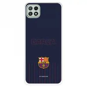 Funda del Barcelona Barsa Fondo Azul Licencia Oficial FC Barcelona para Samsung Galaxy A22 5G