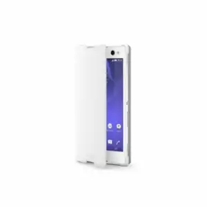 Funda Libro Original Blanca Para Sony Xperia C3