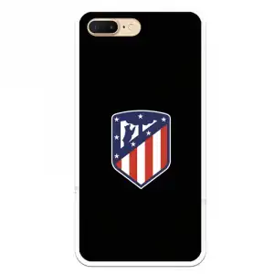 Funda Licencia Oficial Atlético de Madrid Escudo Fondo Negro para iPhone 8 Plus