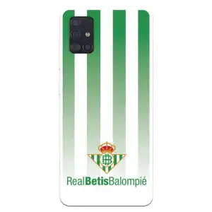 Funda Licencia Oficial Real Betis Balompié Fondo Rayas Verdiblancas para Samsung Galaxy A51