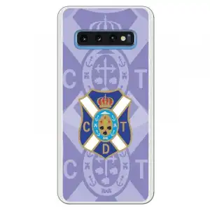 Funda Oficial Club Deportivo Tenerife Doble Escudo Para Samsung Galaxy S10