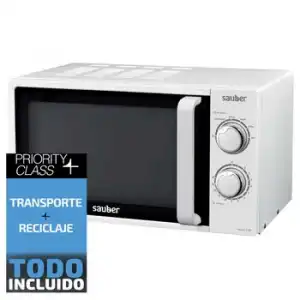 Horno Microondas Sin Grill Sauber Serie 3-20w 20 Litros Blanco