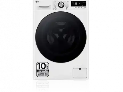 Lavadora carga frontal - LG F4WR7010AGW, Serie 700, 10 kg, 1400 rpm, 14 Programas, AI Direct Drive ™, Steam™, Blanco