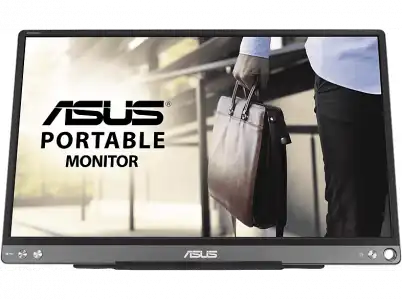 Monitor - ASUS MB16ACE, 15.6" Full HD, 5 ms, IPS, USB-C, Antiparpadeo, Filtro luz azul, Gris