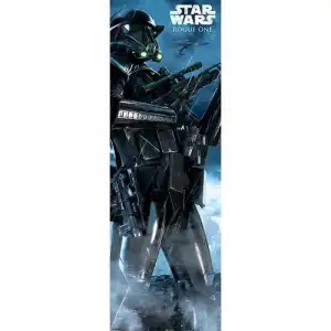 Pyramid Int Póster de Puerta Star Wars Rogue One Death Trooper Rain 158x53cm