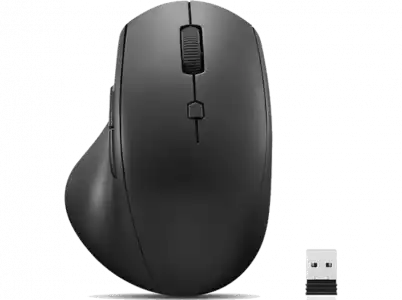 Ratón inalámbrico - Lenovo 600 Wireless Media, Inalámbrico, 2400 DPI, Negro