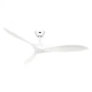 Ventilador De Techo Casafan Eco Airscrew 315250 152cm Motor Blanco Dc / Aspas Madera