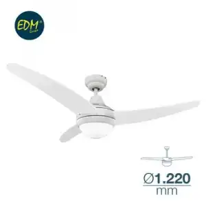 Ventilador De Techo Modelo Egeo 60w Ø122cm Blanco 115m3/min Edm