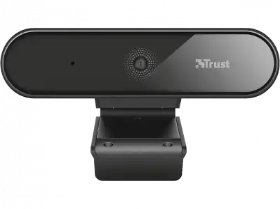 Webcam - Trust Tyro, Video Full HD, Con micrófono, USB, Negro