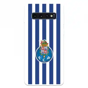 Funda Para Samsung Galaxy S10 Plus Del Fútbol Club Oporto Escudo Rayas - Licencia Oficial Fútbol Club Oporto