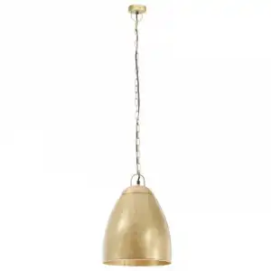 VidaXL Lámpara Colgante Industrial Redonda E27 32cm Latón