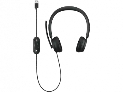 Auriculares - Microsoft Modern USB Headset, De diadema, Con cable, USB, Micrófono, Negro