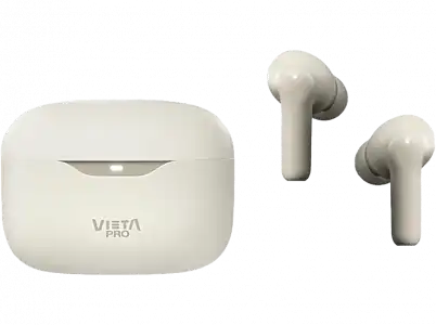 Auriculares True Wireless - Vieta Pro Mute 2, ANC-35db, Dual Pairing, Voice Assistant, 22 h, Blanco