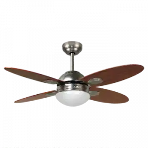 Bastilipo - Bastilipo Bermeo Níquel Ventilador Techo Con Mando A Distancia E27, 60 W, Blanco, 105 X 41 Cm, Eficiencia Energética G