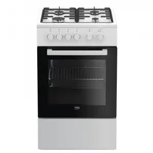 Beko PAL-7786982120 Cocina de Gas 4 Zonas + Horno Blanco