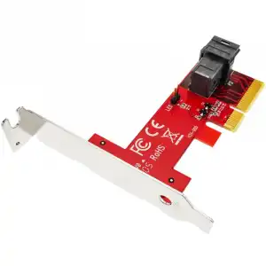 BeMatik Tarjeta PCIE Mini SAS HD 36 Pin 4X a U.2 PCIE NVMe SSD