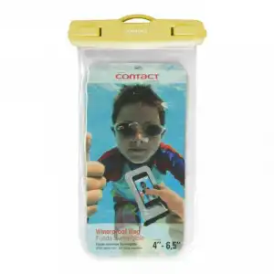 Contact Funda Universal Impermeable Amarilla para Smartphone entre 4.5"/6.5"