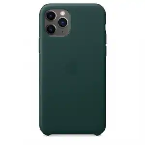 Funda de piel Apple Verde noche para iPhone 11 Pro Max