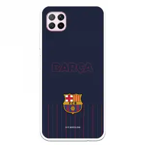 Funda Para Huawei P40 Lite Del Barcelona Barsa Fondo Azul - Licencia Oficial Fc Barcelona