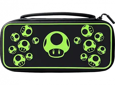 Funda - PDP Deluxe Travel Glow In The Dark, Para Nintendo Switch, Negro y Verde