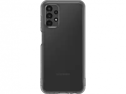 Funda - Samsung Soft Clear Cover, Para Galaxy A13 4G, Silicona, Trasera, Negro y Transparente