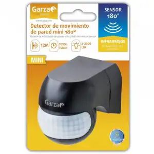 Garza Detector de Movimiento de Pared Negro