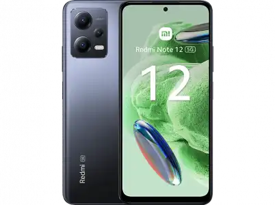 Móvil - Xiaomi Redmi Note 12 5G, Gris, 128 GB, 6 GB RAM, 6.67" AMOLED FHD+ 120Hz, Qualcomm Snapdragon® 4 Gen 1 2,2 Ghz, 5000 mAh, Android