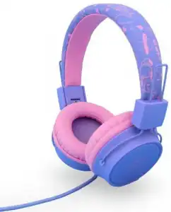 Auriculares DCU Infantil Safe Cable Rosa/Lila 341525