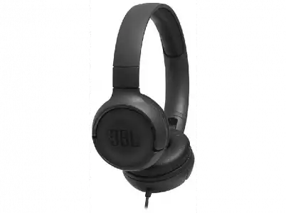 Auriculares - JBL Tune 500, Pure Bass Sound, Micrófono, Plegables, Control volumen, Negro