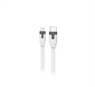 Cable Muvit Lightning a USB-C Blanco 1m