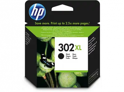 Cartucho de tinta - HP 302 XL, Negro, F6U68AE