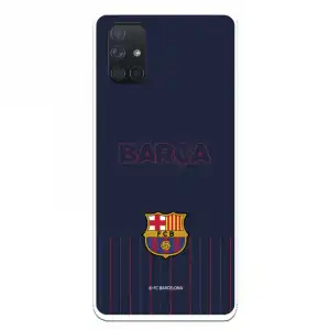 Funda Fondo Azul Licencia Oficial FC Barcelona para Samsung Galaxy A71