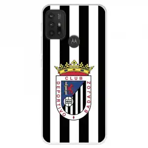 Funda Para Motorola Moto G10 Del Club Deportivo Badajoz Escudo Blanquinegro - Licencia Oficial Club Deportivo Badajoz