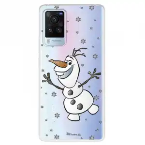 Funda Para Vivo X60 Pro Oficial De Disney Olaf Transparente - Frozen