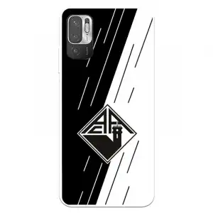 Funda para Xiaomi Redmi Note 10 5G del Académica de Coimbra Escudo Bicolor - Licencia Oficial Académica de Coimbra