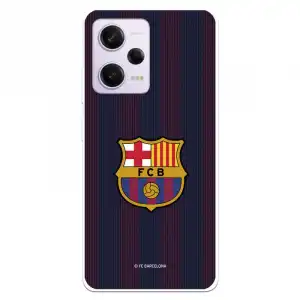 Funda Para Xiaomi Redmi Note 12 Pro 5g Del Fc Barcelona Rayas Blaugrana - Licencia Oficial Fc Barcelona