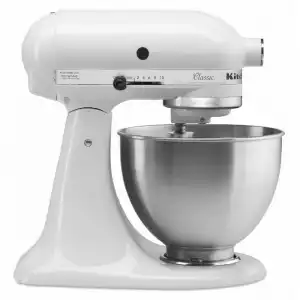 KitchenAid 5K45SS EWH Robot Classic Amasadora 4.28 L Blanco