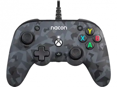 Mando - Nacon Pro Compact, Para Xbox y PC, Con Cable, Gris camuflaje