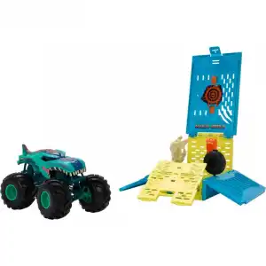 Mattel Hot Wheels Monster Trucks Mega-Wrex Crash Cage Conjunto de Juego