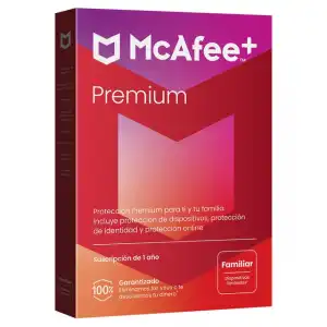 McAfee - + Premium Familiar, Dispositivos Ilimitados (Windows/Mac/Android/iOS), Suscripción De 1 Año