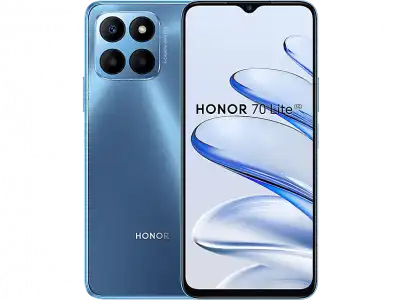 Móvil - Honor 70 Lite 5G, Ocean Blue, 128 GB, 4 6.5" HD+, Snapdragon SM4350Pro, 5000 mAh, Android