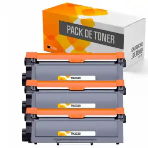 Tóners Compatibles con Brother TN2320/TN2310 Negro Pack 3