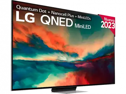 TV QNED Mini LED 86" - LG 86QNED866RE, UHD 4K, Procesador Inteligente α7 4K Gen6, Smart TV, DVB-T2 (H.265), Negro