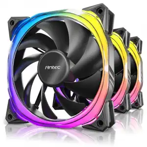 Antec Fusion 120 ARGB Pack de 3 Ventiladores Suplementarios 12 cm Negros