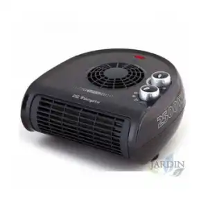 Calefactor Horizontal Orbegozo. Dos Niveles De Potencia: 1250w-2500w. Color Negro. Selector Rotativo De Tres Posiciones.