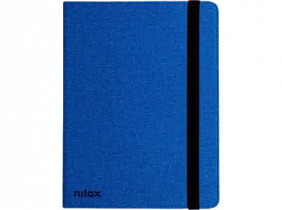 Funda con teclado - Nilox NXFU003, Para Tablet 9.7" a 10.5", USB y USB-C, Cierre elástico, Azul