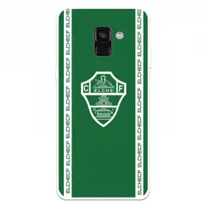 Funda Para Samsung Galaxy A8 2018 Del Elche Cf Escudo Fondo Verde Escudo Fondo Verde - Licencia Oficial Elche Cf